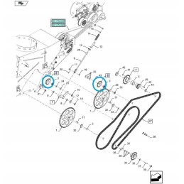 Tension sprocket z13 new holland cr press rb 844