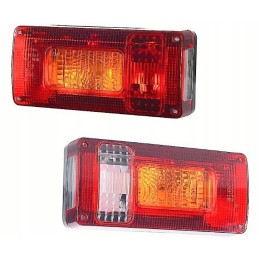 Combined trailer rear lamp with bulbs, set