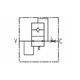 Safety valve for trailer vuba ab 3 8 set