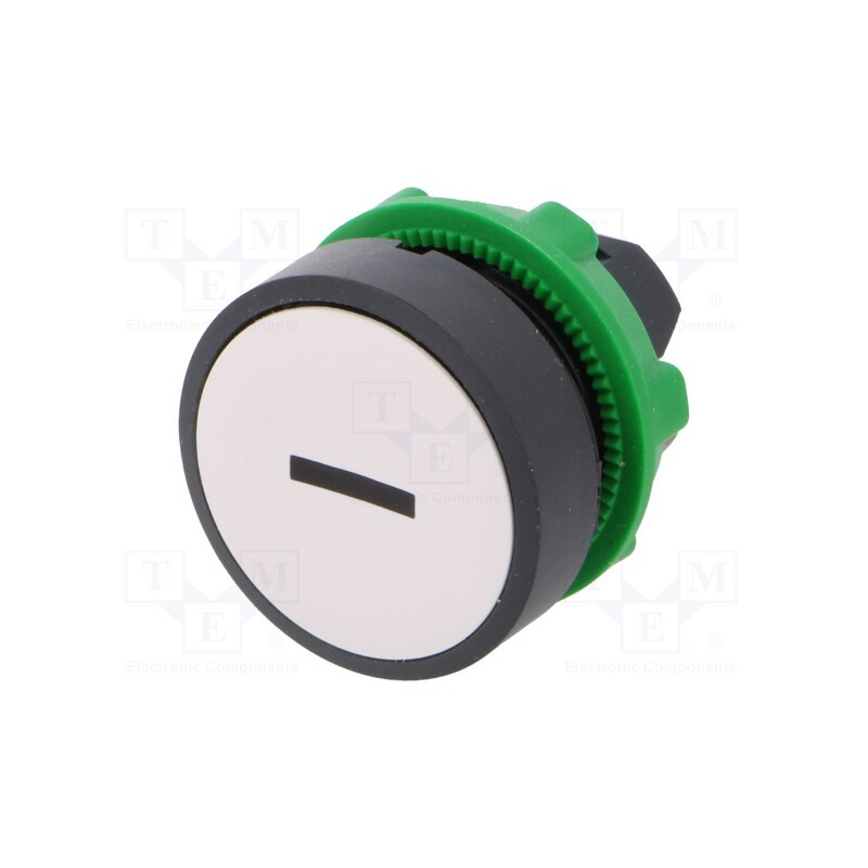 1 pcs x SCHNEIDER ELECTRIC - ZB5AA131 - Switch: push-button, 22mm, Stabl.pos: 1, white, none, IP66, flat