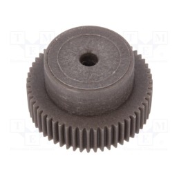1 pcs x ELESA+GANTER - 550029 - Spur gear, whell width: 16mm, Ø: 28.5mm, Number of teeth: 55, ZCL
