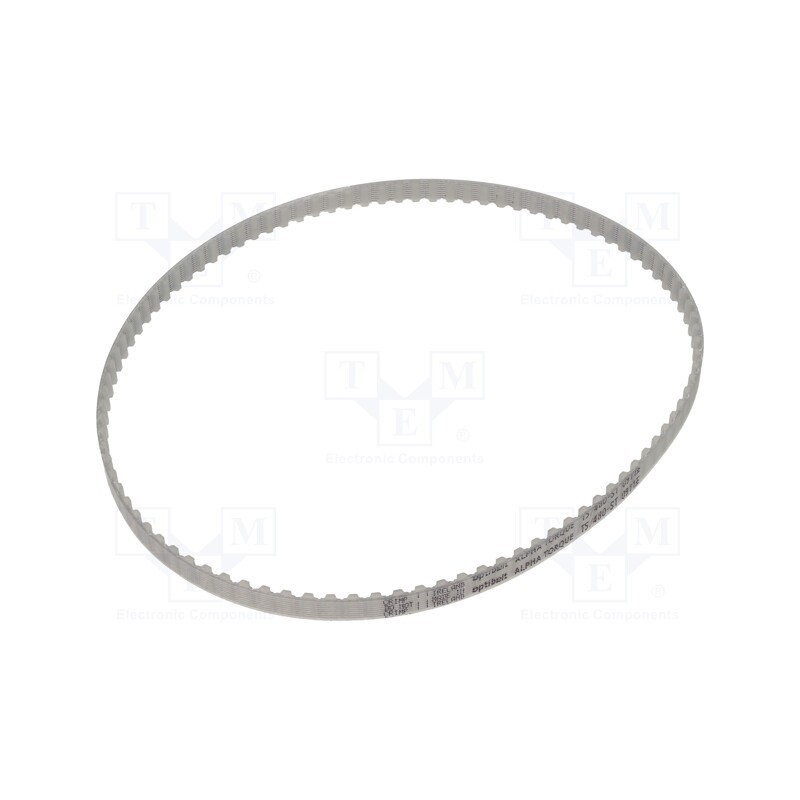 1 pcs x OPTIBELT - T5 480 677ZA - Timing belt, T5, W: 6mm, H: 2.2mm, Lw: 480mm, Tooth height: 1.2mm