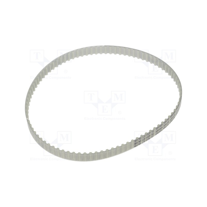 1 pcs x OPTIBELT - T5 450 1077ZA - Timing belt, T5, W: 10mm, H: 2.2mm, Lw: 450mm, Tooth height: 1.2mm