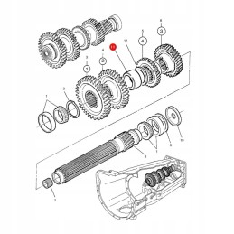 Spacer sleeve massey ferguson 3583967m2 org