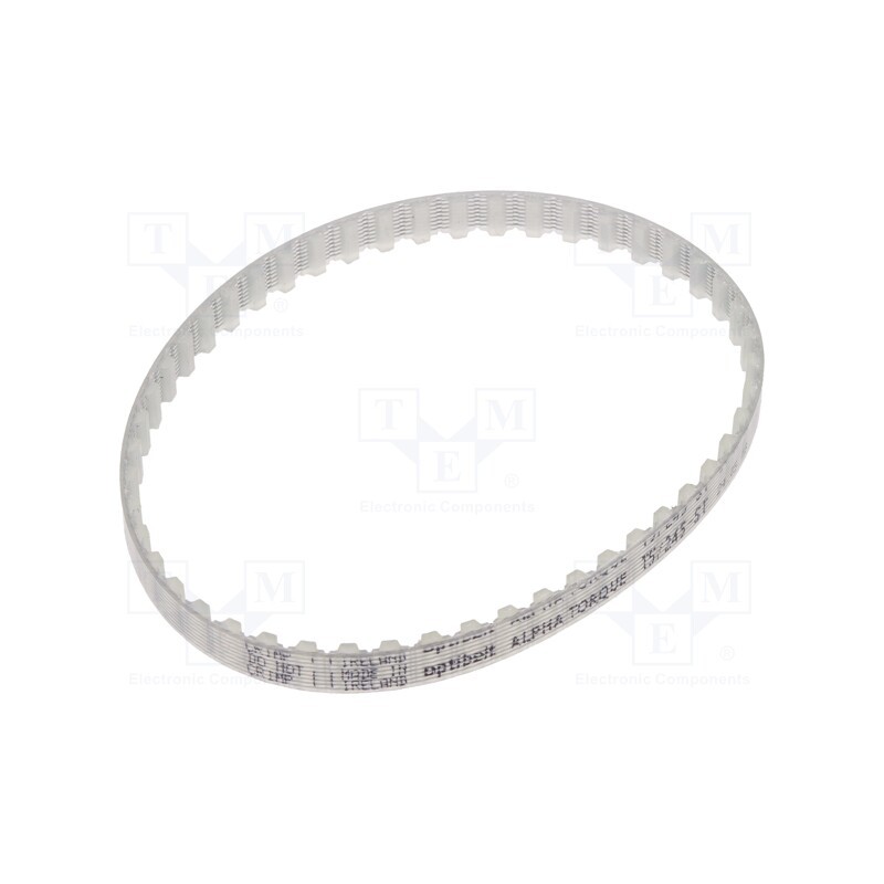 1 pcs x OPTIBELT - T5 245 677ZA - Timing belt, T5, W: 6mm, H: 2.2mm, Lw: 245mm, Tooth height: 1.2mm