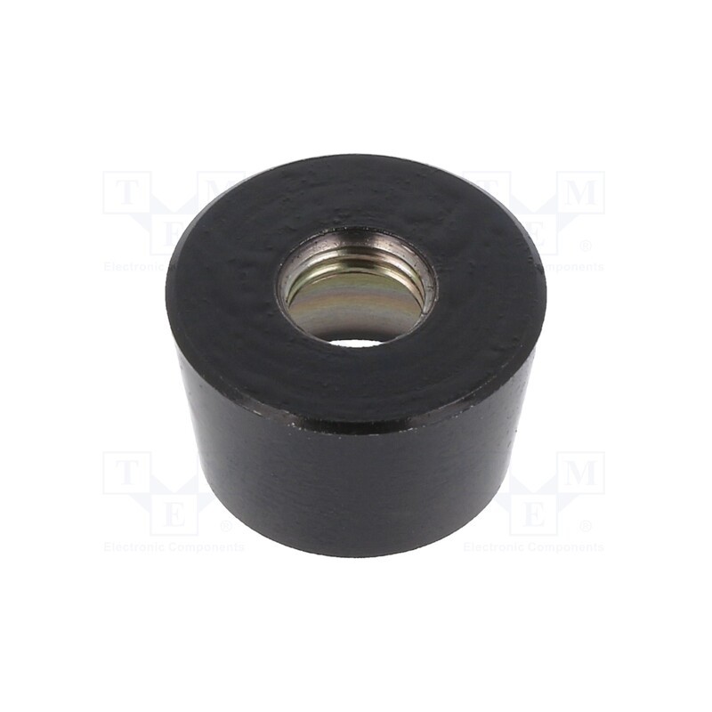 1 pcs x KNITTER-SWITCH - CO 106S - Cover, push-in, Mat: brass, Body: black, Illumin: none, MPA