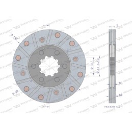 Brake disc 3134666r93 case warynski