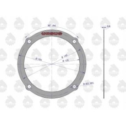 Krazelit C 360 Zetor gear reduction cover gasket