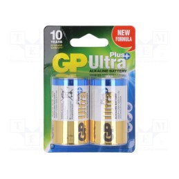 1 set x GP - GP13AUP-2UE2 - Battery: alkaline, 1.5V, D, non-rechargeable, 2pcs, ULTRA PLUS