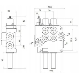 Hydro 2s 80l a1a1 distributor for badestnost lines