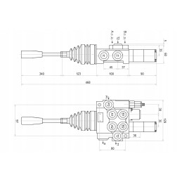 Distributor hydr 2s 40l a1k16 joy 1p badestnost