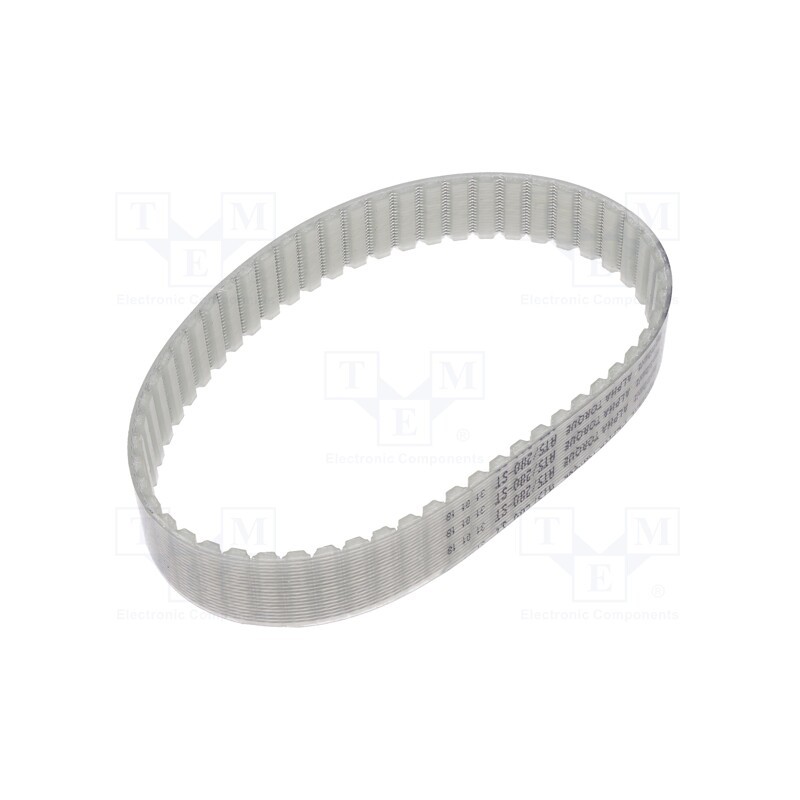 1 pcs x OPTIBELT - AT5 280 1677ZA - Timing belt, AT5, W: 16mm, H: 2.7mm, Lw: 280mm, Tooth height: 1.2mm