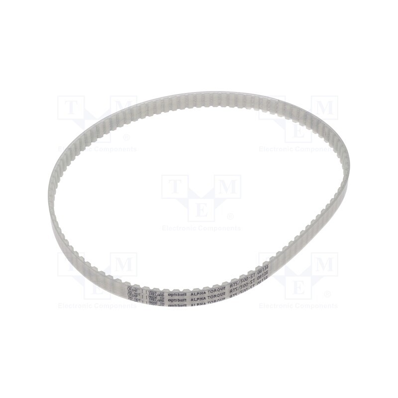 1 pcs x OPTIBELT - AT5 500 1077ZA - Timing belt, AT5, W: 10mm, H: 2.7mm, Lw: 500mm, Tooth height: 1.2mm