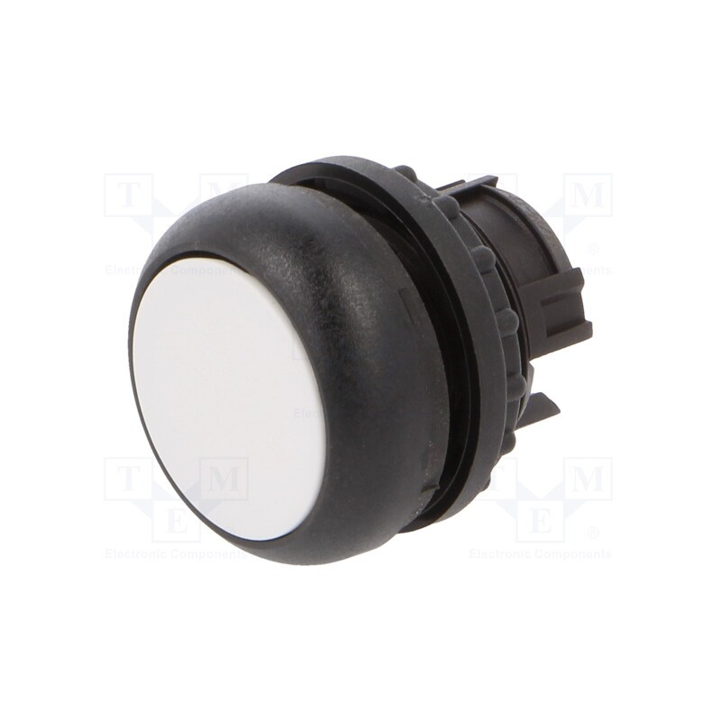 1 pcs x EATON ELECTRIC - M22S-D-W - Switch: push-button, 22mm, Stabl.pos: 1, white, none, IP67, flat