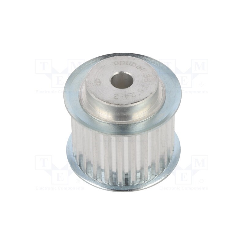 1 pcs x OPTIBELT - 36 T5 24-200ZA - Belt pulley, T5, W: 25mm, whell width: 36mm, Ø: 37.4mm, aluminium