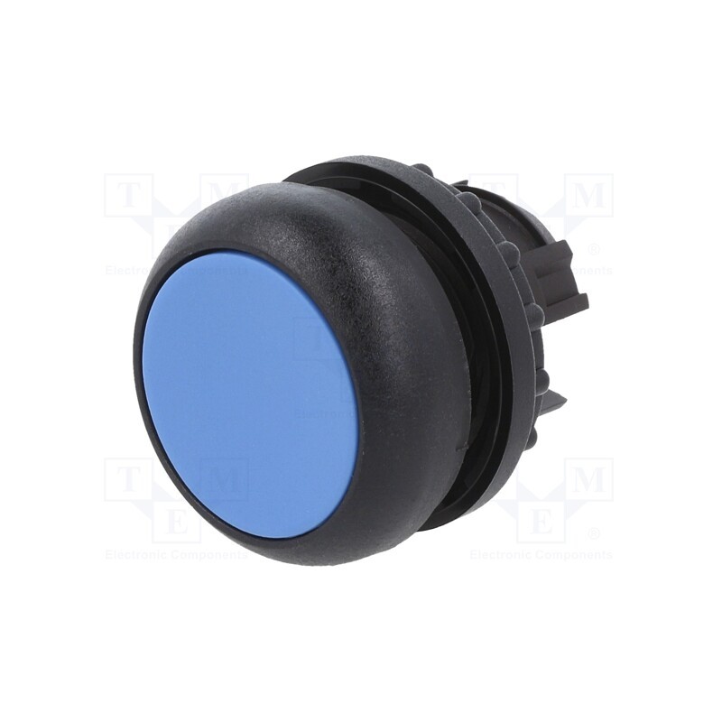 1 pcs x EATON ELECTRIC - M22S-D-B - Switch: push-button, 22mm, Stabl.pos: 1, blue, none, IP67, flat