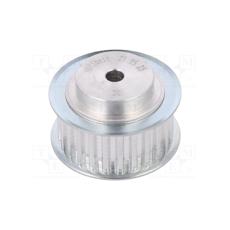 1 pcs x OPTIBELT - 27 T5 25-200ZA - Belt pulley, T5, W: 16mm, whell width: 27mm, Ø: 39mm, aluminium, ZRS