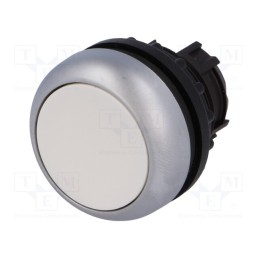 1 pcs x EATON ELECTRIC - M22-D-W - Switch: push-button, 22mm, Stabl.pos: 1, white, none, IP67, flat