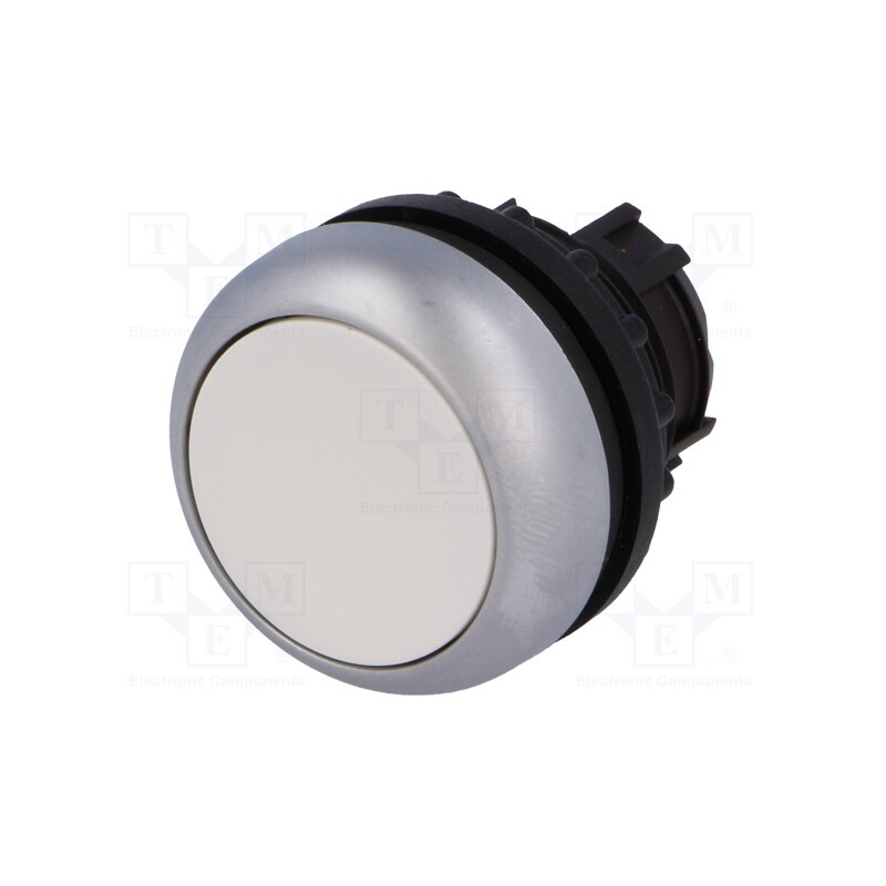 1 pcs x EATON ELECTRIC - M22-D-W - Switch: push-button, 22mm, Stabl.pos: 1, white, none, IP67, flat
