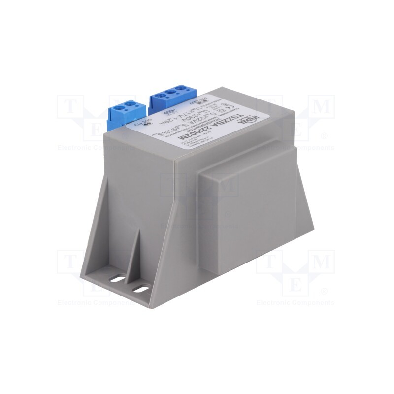 1 pcs x INDEL - TSZZBA 22/002M - Transformer: mains, 20VA, 230VAC, 17V, 1.29A, Leads: terminal block