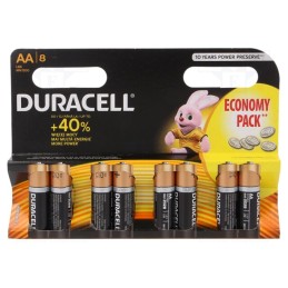 1 set x DURACELL - LR6/AA/MN1500(K8) ECONOMY PACK - Battery: alkaline, 1.5V, AA, non-rechargeable, 8pcs, BASIC