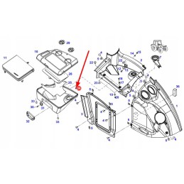 F931812070070 cover for the glove box housing