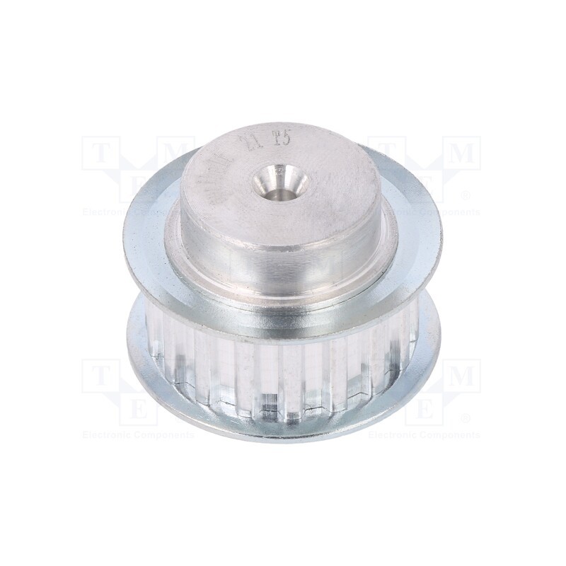 1 pcs x OPTIBELT - 21 T5 19-200ZA - Belt pulley, T5, W: 10mm, whell width: 21mm, Ø: 29.4mm, aluminium