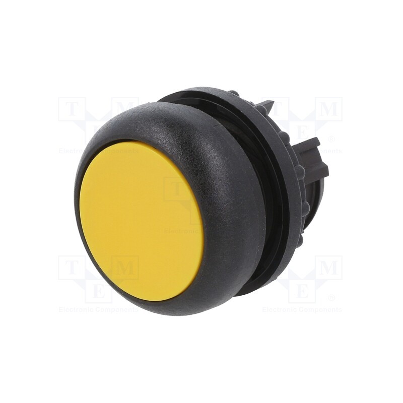 1 pcs x EATON ELECTRIC - M22S-D-Y - Switch: push-button, 22mm, Stabl.pos: 1, yellow, none, IP67, flat