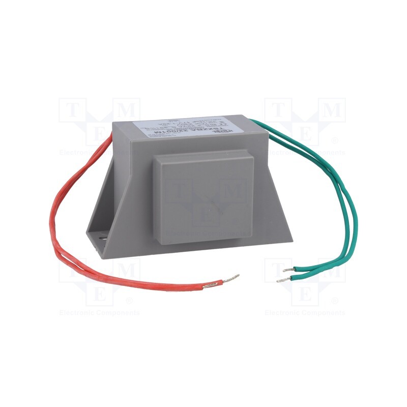1 pcs x INDEL - TSZZBA 22/001M - Transformer: mains, 22VA, 230VAC, 17V, 1.29A, Leads: leads 200mm
