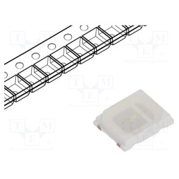 5 pcs x LUCKYLIGHT - LL-R2835BC-B4M-M10 - LED, SMD, 2835,PLCC2, blue, 1000÷1500mcd, 3.5x2.8x0.8mm, 120°, 60mA