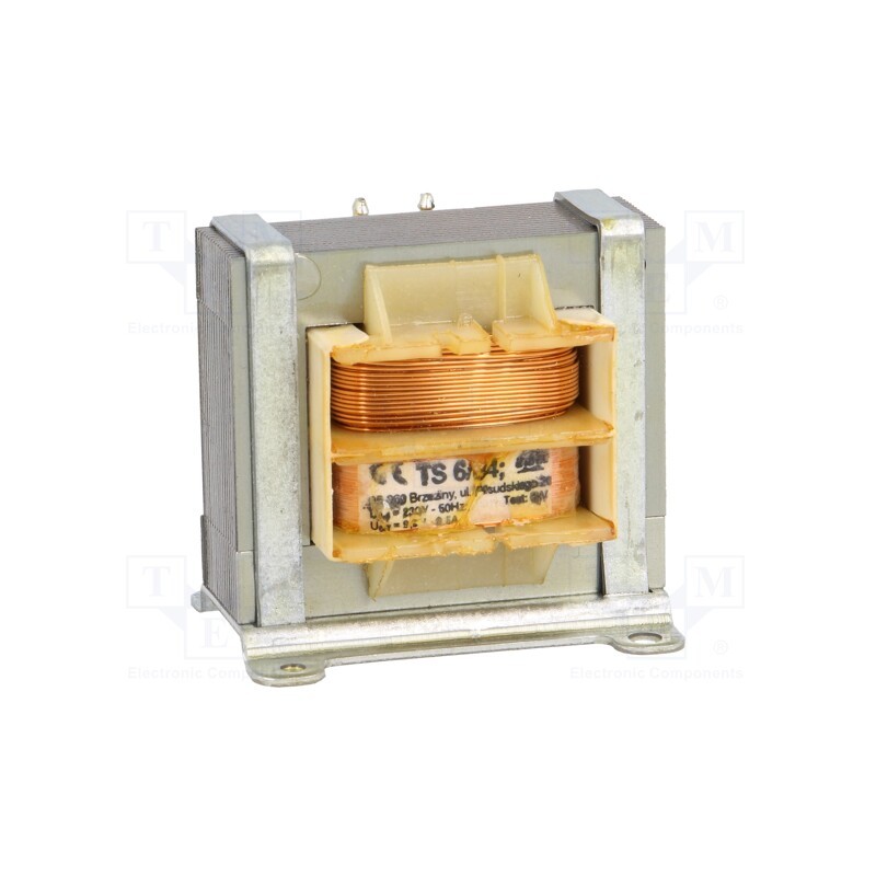 1 pcs x INDEL - TS 6/34 - Transformer: mains, 6VA, 230VAC, 9.9V, 500mA, Leads: for PCB, IP00