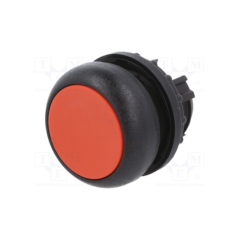 1 pcs x EATON ELECTRIC - M22S-D-R - Switch: push-button, 22mm, Stabl.pos: 1, red, none, IP67, flat, Pos: 2