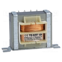 1 pcs x INDEL - TS 6/27 - Transformer: mains, 6VA, 230VAC, 11.5V, 11.5V, 5.6V, 280mA, 280mA