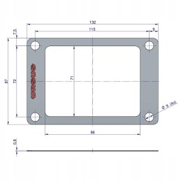 Scabbard cover gasket krazelite 0 8mm c 330