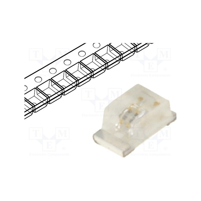 5 pcs x OPTOFLASH - OF-SMD1608B - LED, SMD, 0603, blue, 90÷140mcd, 1.6x0.8x0.68mm, 120°, 3÷3.2V, 20mA