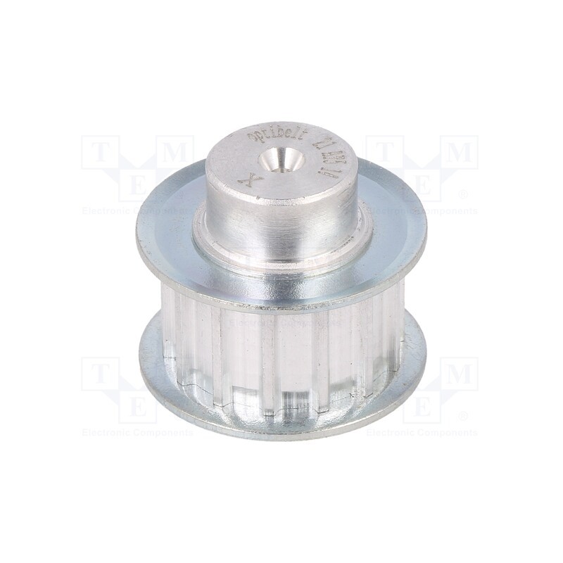 1 pcs x OPTIBELT - 21 AT5 14-200ZA - Belt pulley, AT5, W: 10mm, whell width: 21mm, Ø: 21.05mm, aluminium
