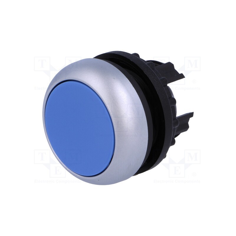 1 pcs x EATON ELECTRIC - M22-D-B - Switch: push-button, 22mm, Stabl.pos: 1, blue, none, IP67, flat