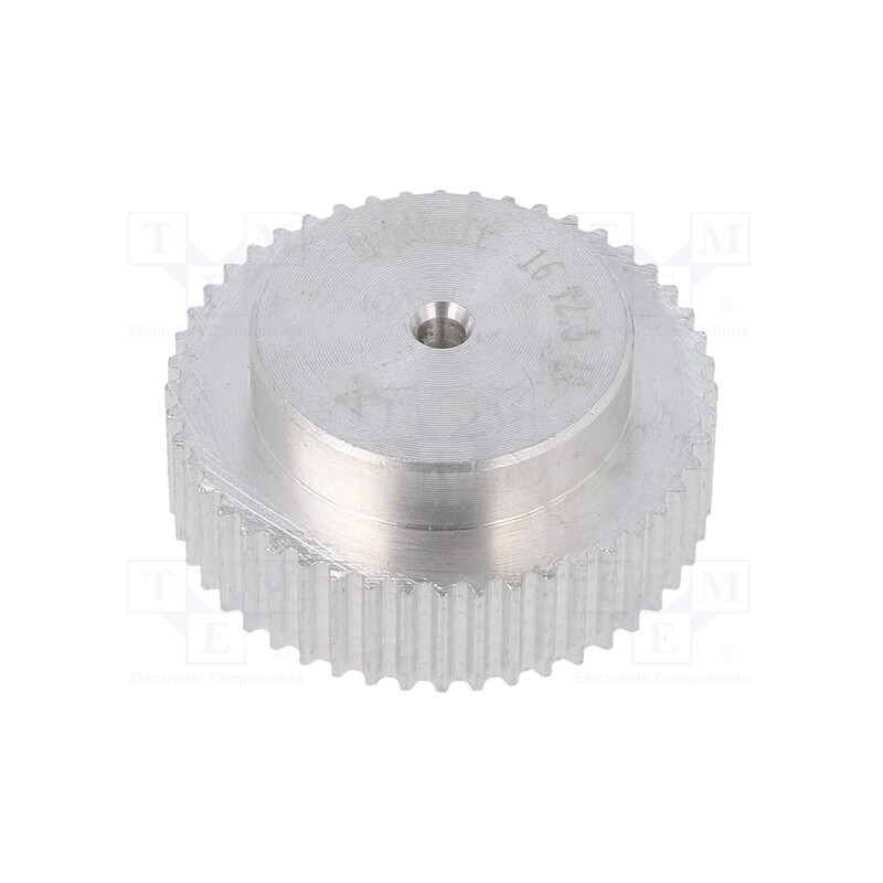 1 pcs x OPTIBELT - 16 T2,5 48-000ZA - Belt pulley, T2.5, W: 4, 6mm, whell width: 16mm, Ø: 37.7mm, aluminium