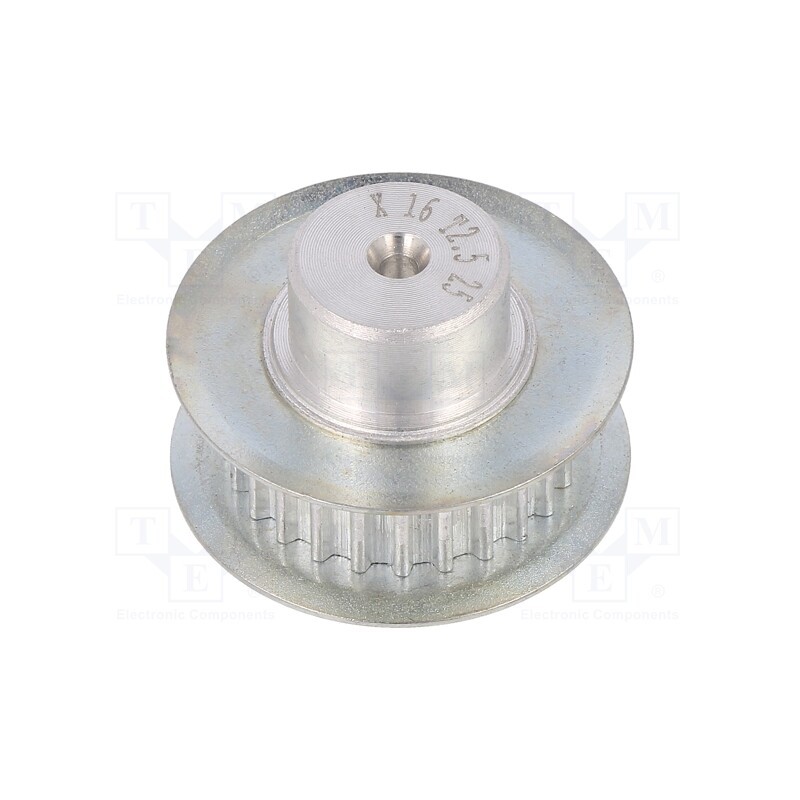 1 pcs x OPTIBELT - 16 T2,5 25-200ZA - Belt pulley, T2.5, W: 4, 6mm, whell width: 16mm, Ø: 19.35mm, metric