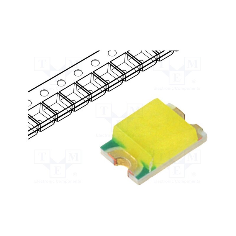 5 pcs x OPTOFLASH - OF-SMD2012W - LED, SMD, 0805, white cold, 1000÷1400mcd, 6500K, 120°, 20mA