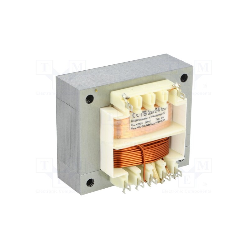 1 pcs x INDEL - TS 20/24 - Transformer: mains, 20VA, 230VAC, 9V, 3V, 2A, 1.5A, screw type, IP00