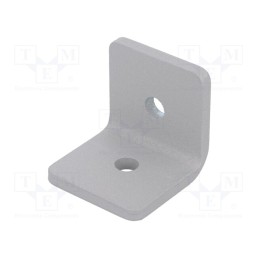 1 pcs x ELESA+GANTER - GN 967-40-40-L-2-SR - Angle bracket, for profiles, W: 40mm, H: 40mm, L: 40mm, steel, silver