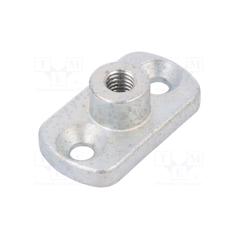 1 pcs x ELESA+GANTER - GN 3490-45-M8-16-ZB - Threaded flange, W: 25mm, H: 16mm, L: 45mm, steel, zinc, Thread: M8