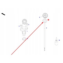F339860060020 oil level dipstick seal