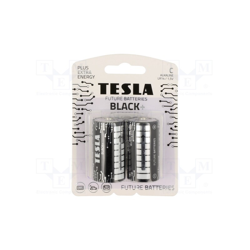 1 set x TESLA BATTERIES - 8594183396712 - Battery: alkaline, 1.5V, C, non-rechargeable, Ø26.2x50mm, 2pcs.
