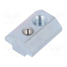 1 pcs x FATH - 96066 - Nut, for profiles, Width of the groove: 8mm, steel, zinc, T-slot
