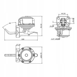Massey Ferguson 4222449M91 feeding pump