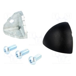 1 pcs x FATH - 093WE402N08S09 - Angle bracket, for profiles, Width of the groove: 8mm, cast zinc