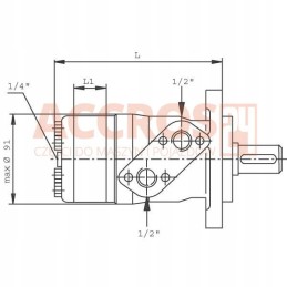 Orbital hydraulic motor smh315 32mm 9 8kw