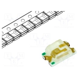 5 pcs x WAH WANG HOLDING - WW-BIS170TS-E - LED, SMD, 0805, blue, 80÷170mcd, 2x1.25x0.7mm, 120°, 2.8÷3.6V, 20mA